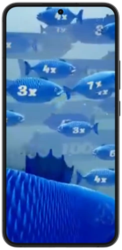 Peces con multiplicadores de 3x, 4x y 7x en el bonus de Ice Fishing